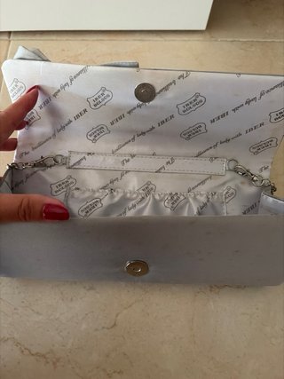 Bolso de fiesta gris plateado
