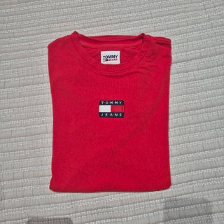 Camiseta Tommy Jeans Roja Hombre