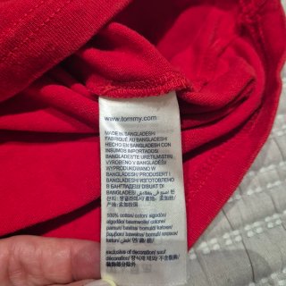 Camiseta Tommy Jeans Roja Hombre