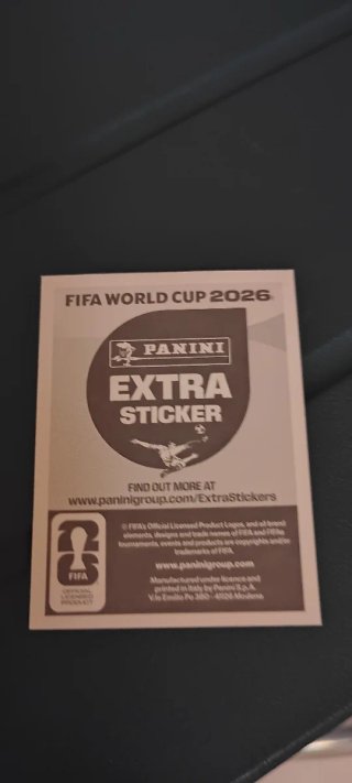 Panini Extra sticker Mundial world cup 2026 Mbappe