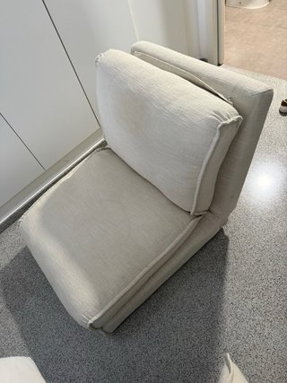 Sofá modular beige tela