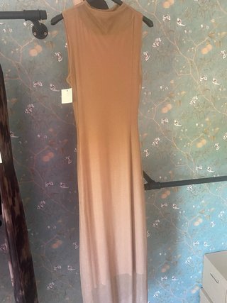 Vestido largo tul y licra talla única