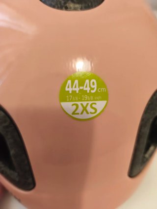 Casco Bici Bebé Btwin 2XS 44-49cm Rosa