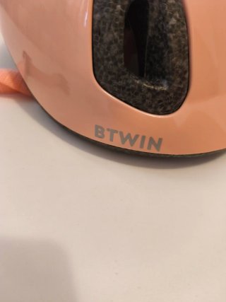 Casco Bici Bebé Btwin 2XS 44-49cm Rosa