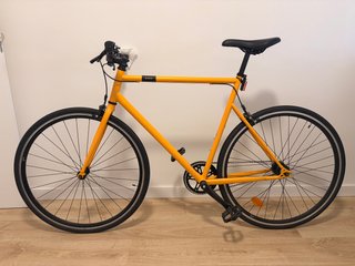 Bicicleta Fixie Elops 500 Amarilla