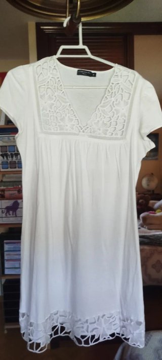 Vestido Cortefiel Talla M Blanco