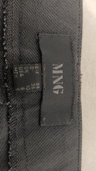 Pantalón Mango Gris Talla 38