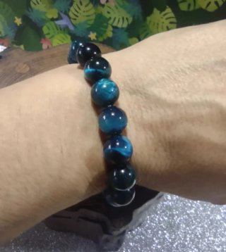 Pulsera de piedra natural azul