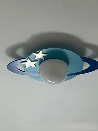 Lámpara Techo Infantil Planeta Estrellas