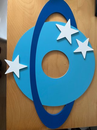 Lámpara Techo Infantil Planeta Estrellas