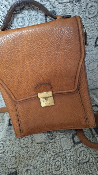 Bolso bandolera de cuero