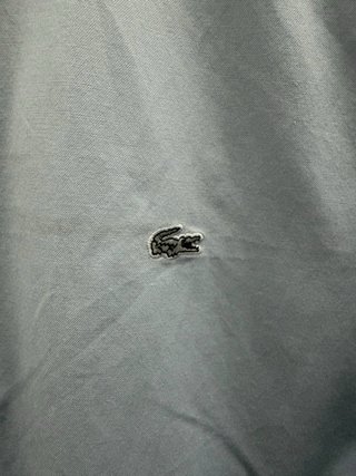 Camisa Lacoste Azul Manga Larga