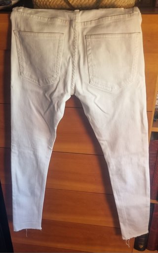 Pantalón vaquero blanco chico Talla S