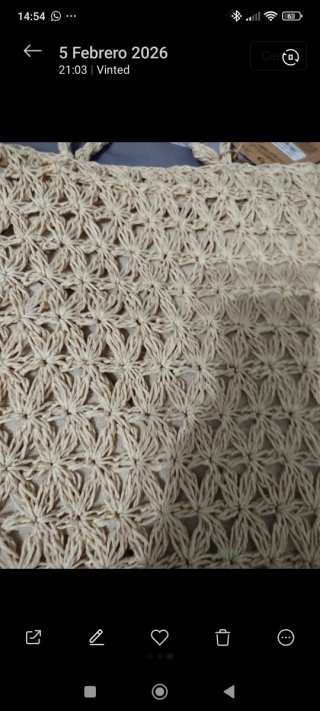 Bolso de rafia SARA beige