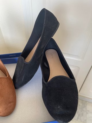 Manoletinas Bailarinas talla 39 (Marrón y Negro)