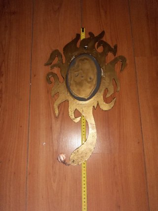 Espejo antiguo decorativo dorado