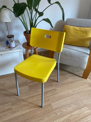 Silla Ikea Amarilla Vintage