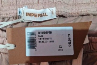 Pantaloncino Imperial Uomo Beige Taglia XL