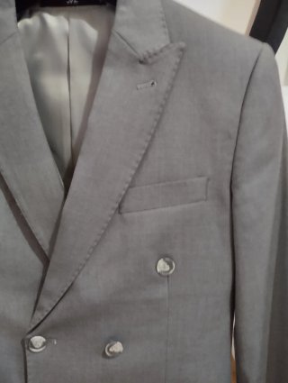 Chaqueta joven gris oscuro para bodas JVZ