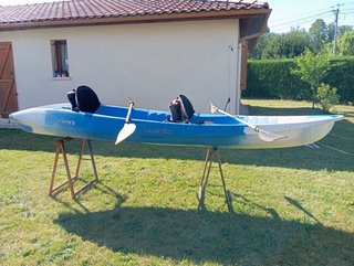 Kayak 2 plazas Perception Gemini + 2 Remos