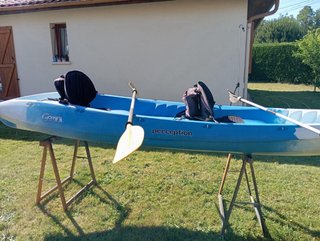 Kayak 2 plazas Perception Gemini + 2 Remos