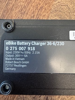 Cargador BH Bosch BCS250 Bicicleta Eléctrica
