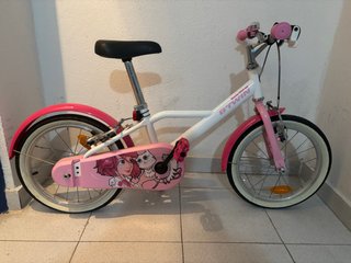 Bicicleta infantil Btwin rosa