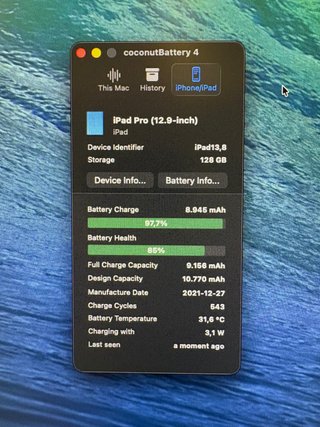 iPad Pro M1 12,9 128GB WiFi Gris Espacial