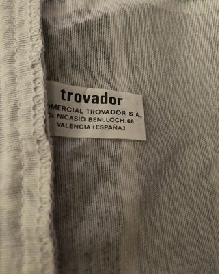 2 Cubiertas Cama 90cm Tela Gris/Blanco