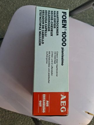 Secador AEG FOEN 1000 pianissimo