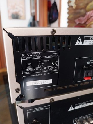 Equipo de música Kenwood plata