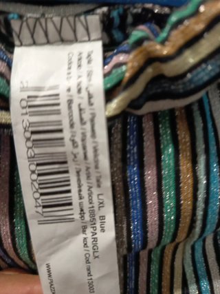 Pantalón fiesta rayas brillantes impecable