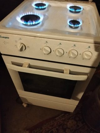 Horno de gas Aspes 4 fuegos