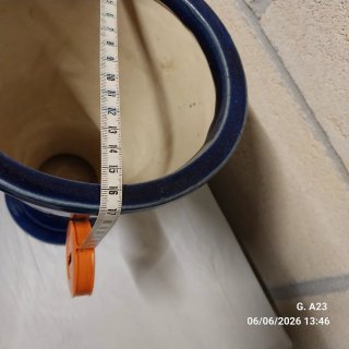 ¡¡10 AGOSTO!! ÚLTIMOS DÍAS!! Jarrón/macetero azul