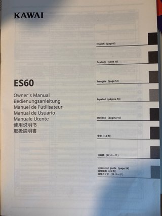 Piano Kawai ES60 Negro
