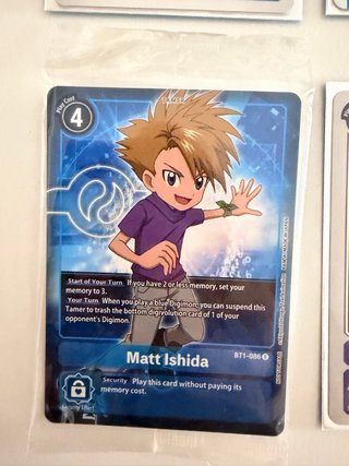 Lote 6 Cartas Digimon TCG Matt Gabumon Alt Art