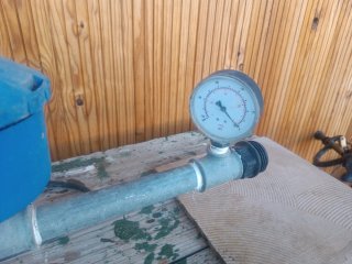 Motor de ordeño azul