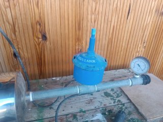 Motor de ordeño azul