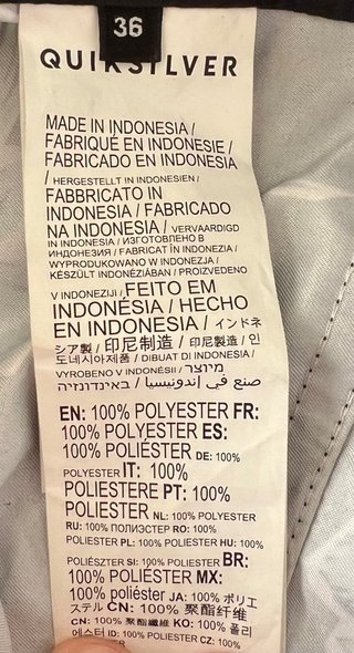 Bermudas Quiksilver Talla 36