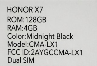 Honor X7 negro Como Nuevo