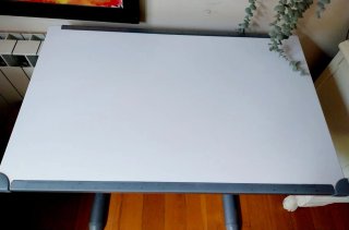 Mesa de dibujo inclinable gris y blanca oferta hoy