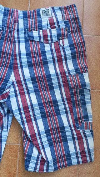 Bermudas cuadros hombre