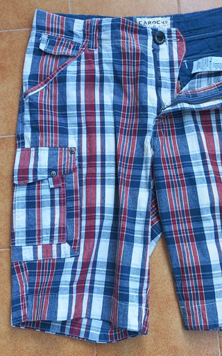 Bermudas cuadros hombre