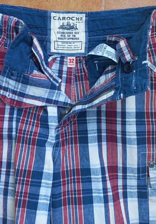 Bermudas cuadros hombre
