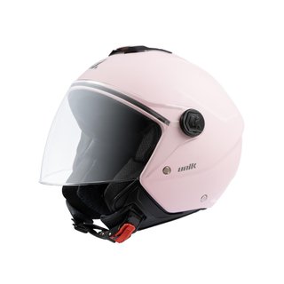 Casco Jet Unik Vertex Rosa Pastel Mate