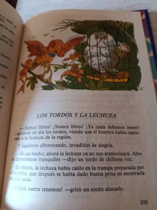 Libro antiguo fabulas