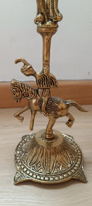 Reloj Bronce Candelabros Caballo