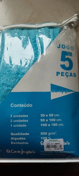 Juego de 5 toallas El Corte Inglés