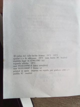 Obras escogidas de Ramón del Valle inclan