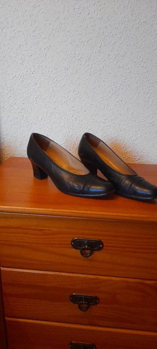 Zapatos Salón Paco Herrero Piel Negros